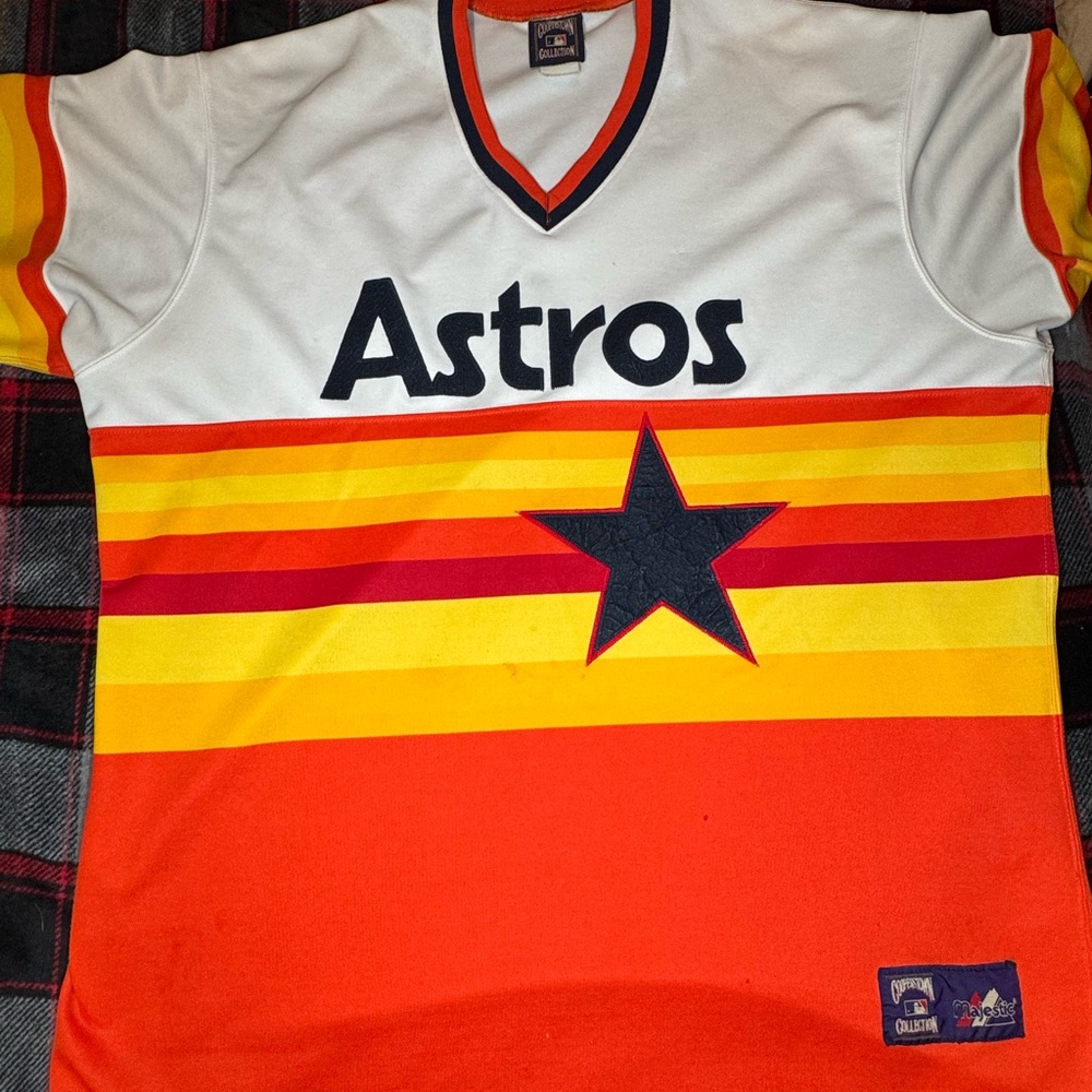 Cooperstown Collection throwback Houston Astros jersey